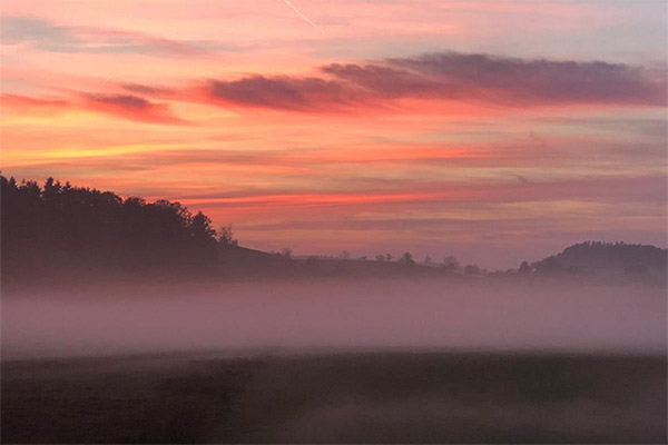 Der Morgennebel lichtet sich langsam